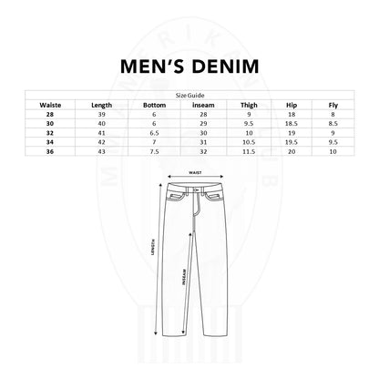 Blue Denim Straight Regular Fit
