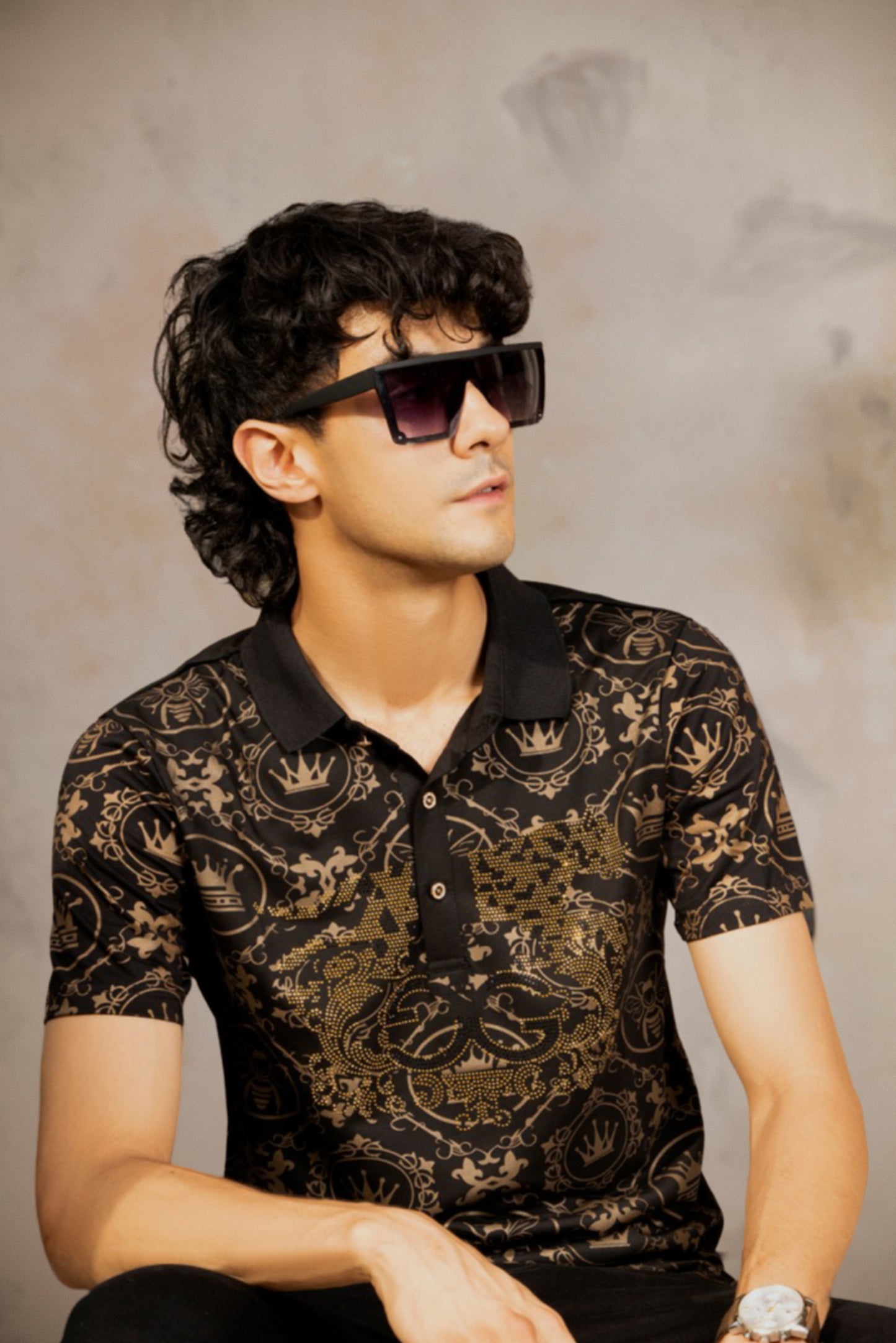 Black Advance Dry Fit Relax Polo
