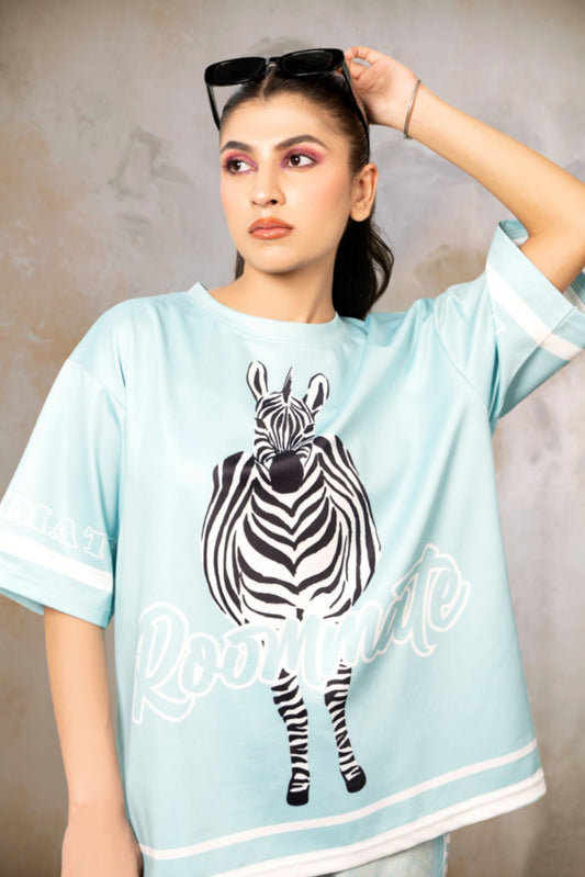 Cotton Silk Zebra Twin Set