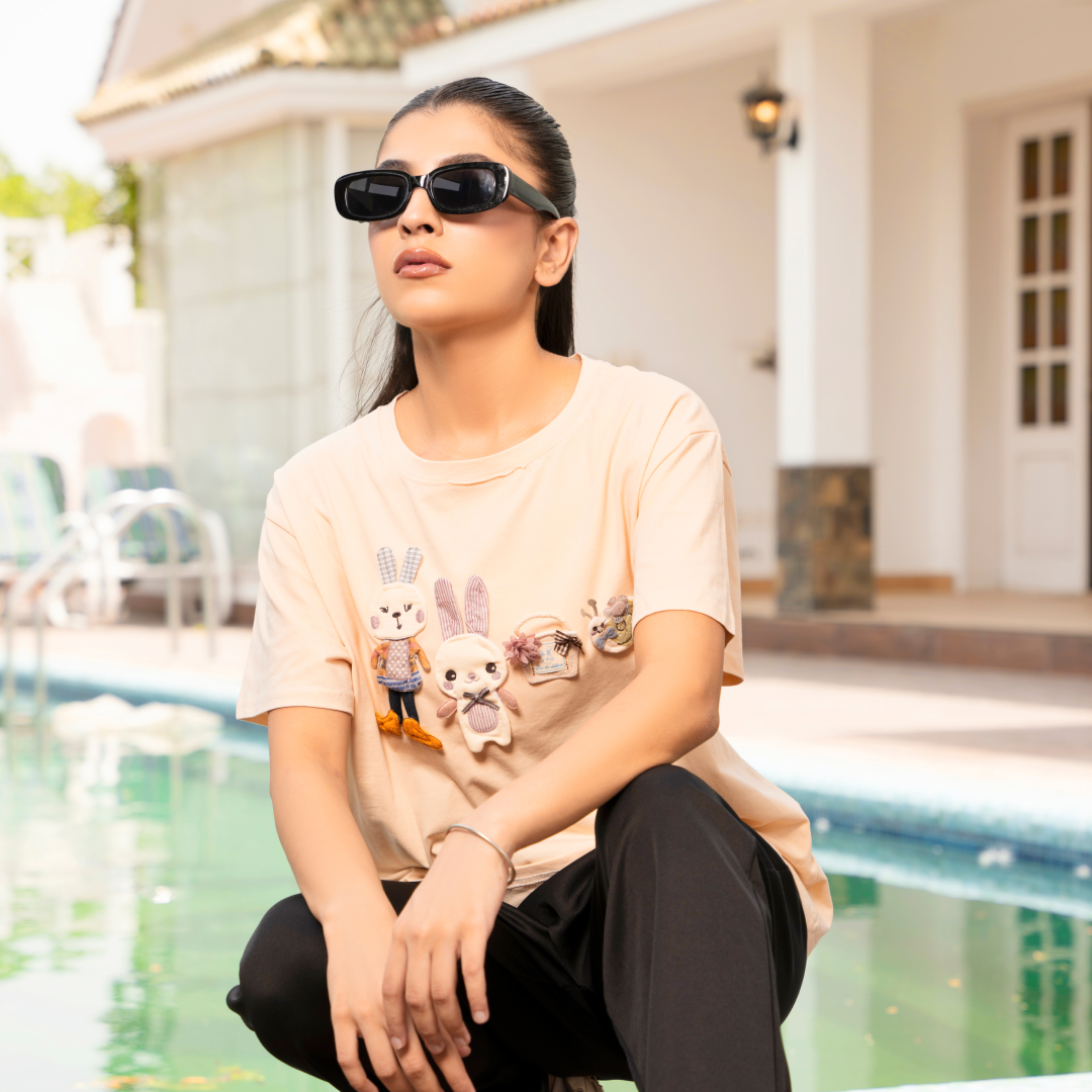 Vintage Glamour Cotton T-shirt