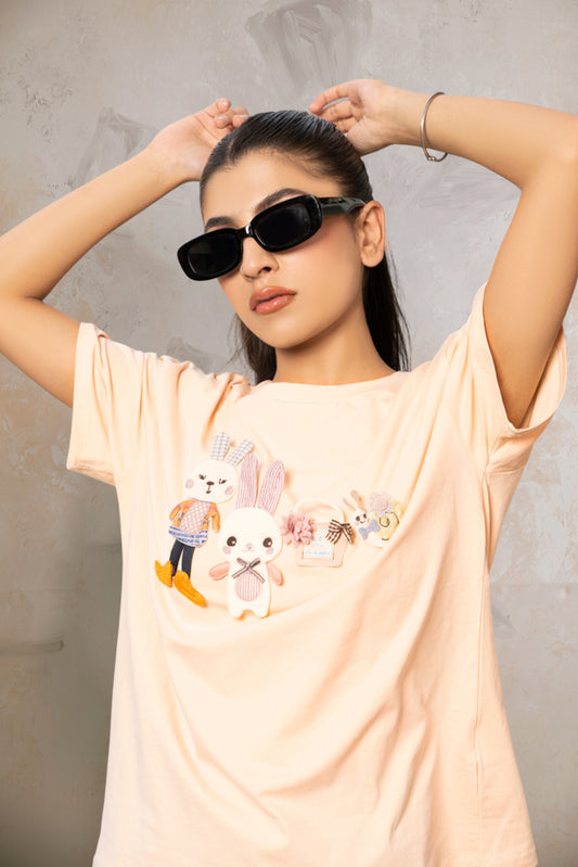 Vintage Glamour Cotton T-shirt